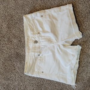 White midi cutoffs